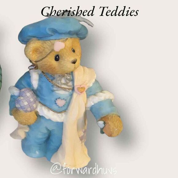 Enesco Romeo and Juliet Cherished Teddies Set with Balcony Displayed - READ - Picture 6 of 13